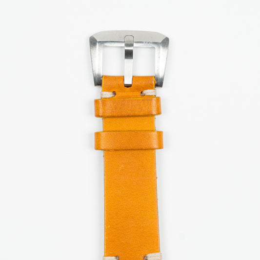 Vintage Leather Strap - Ochre Yellow