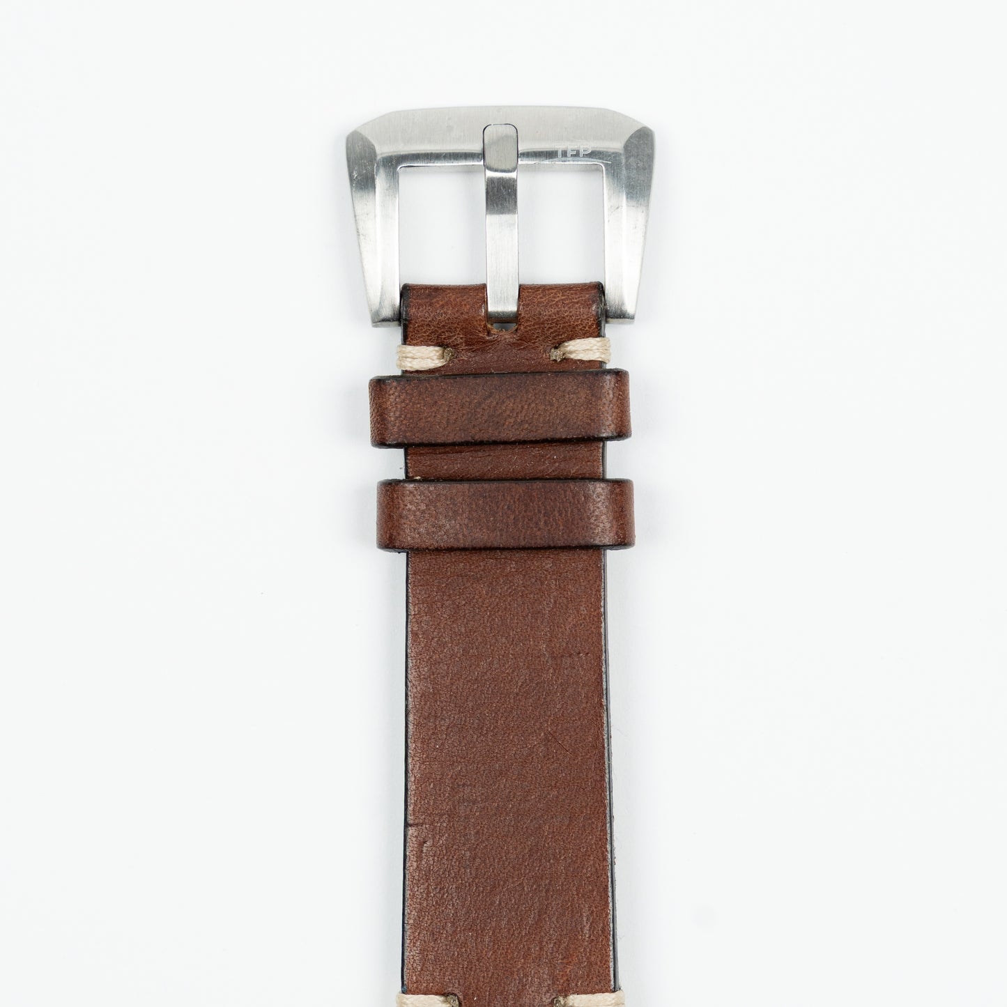 Cinturino Vintage in pelle - Marrone