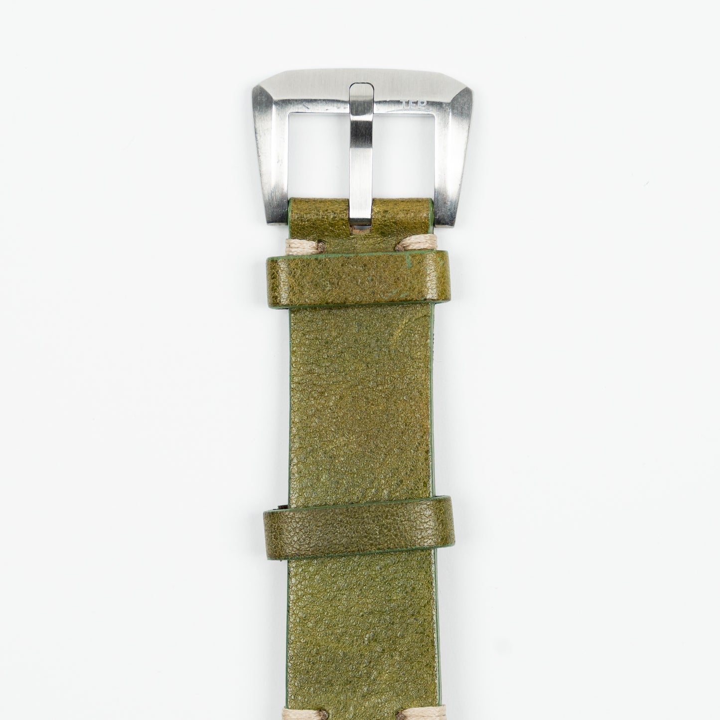 Cinturino Vintage in pelle - Verde