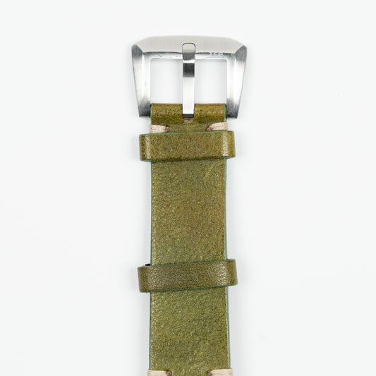 Vintage Leather Strap - Green
