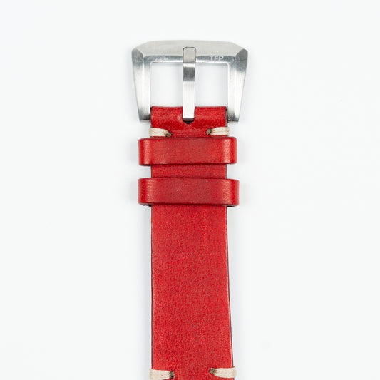 Vintage Leather Strap - Red