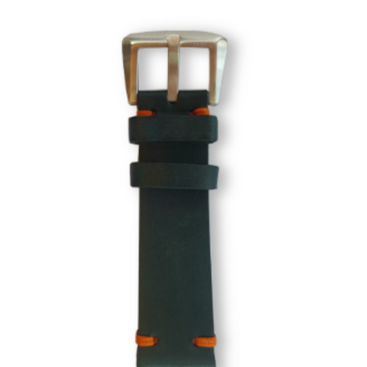 Vintage Leather Strap - Dark Green
