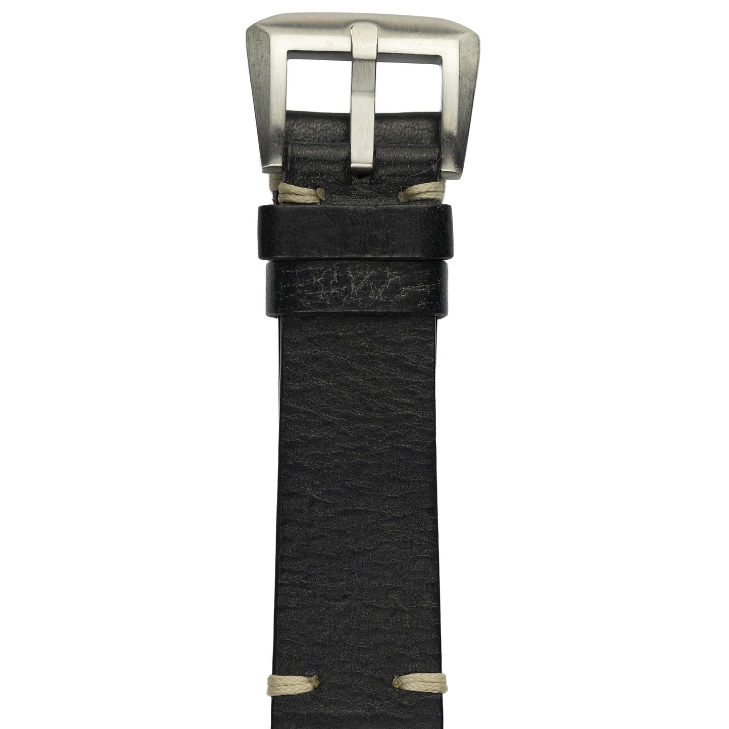 Vintage in pelle - Nero/Sabbia STV-007