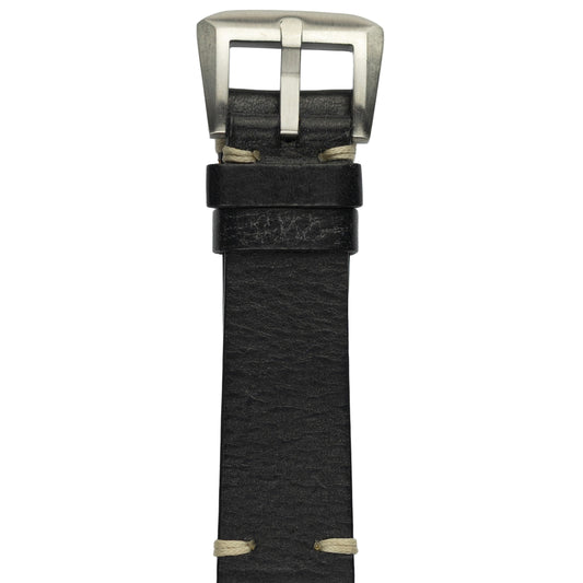 Vintage in pelle - Nero/Sabbia STV-007